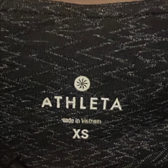Athleta leggings Black High-Waisted yoga metallic pattern size XS - Picture 3 of 13